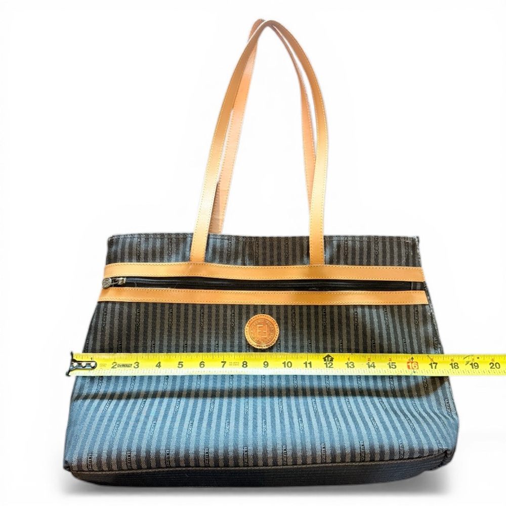 Vintage Fendi Pequin Stripe Tote Bag - Picture 12 of 15